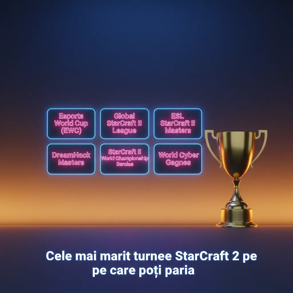 Listă cu cele mai mari turnee StarCraft 2 pentru pariuri: EWC, GSL, ESL, IEM Katowice, DreamHack, TSL, WTL, HomeStory Cup