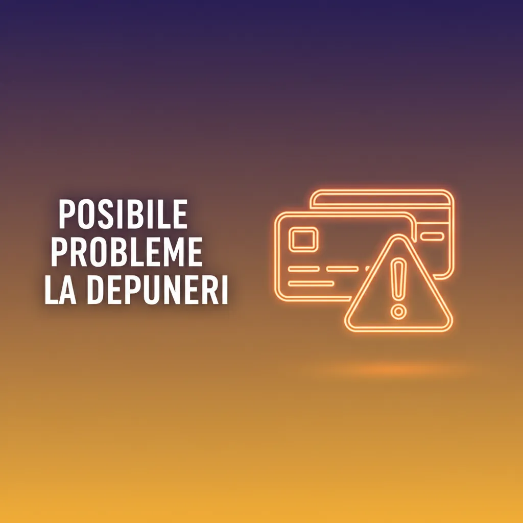 Listă probleme la depuneri: card refuzat 3D Secure, rețea cripto greșită, depunere în așteptare, limită depășită, KYC necesar.