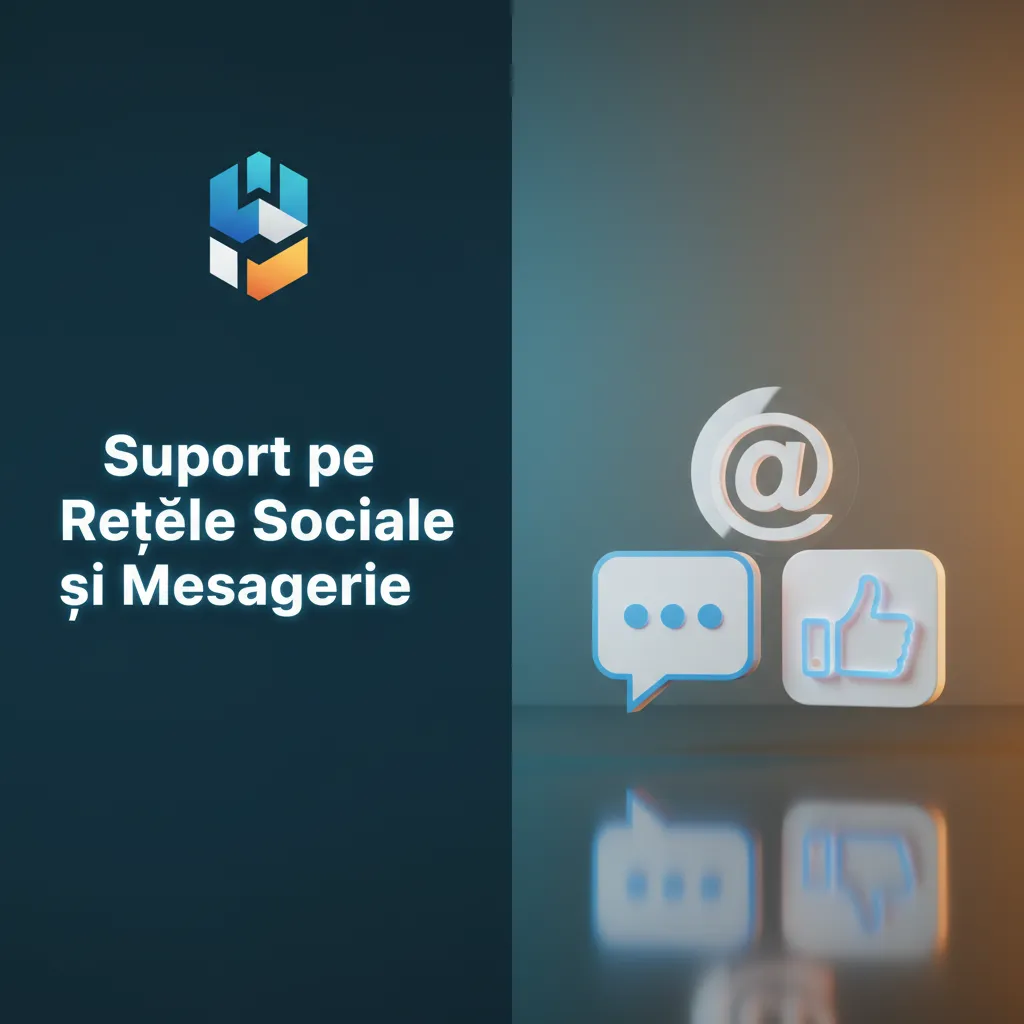 Suport pe WhatsApp, Telegram și Messenger: canale oficiale, răspuns 10–60 min. Nu trimite date sensibile.