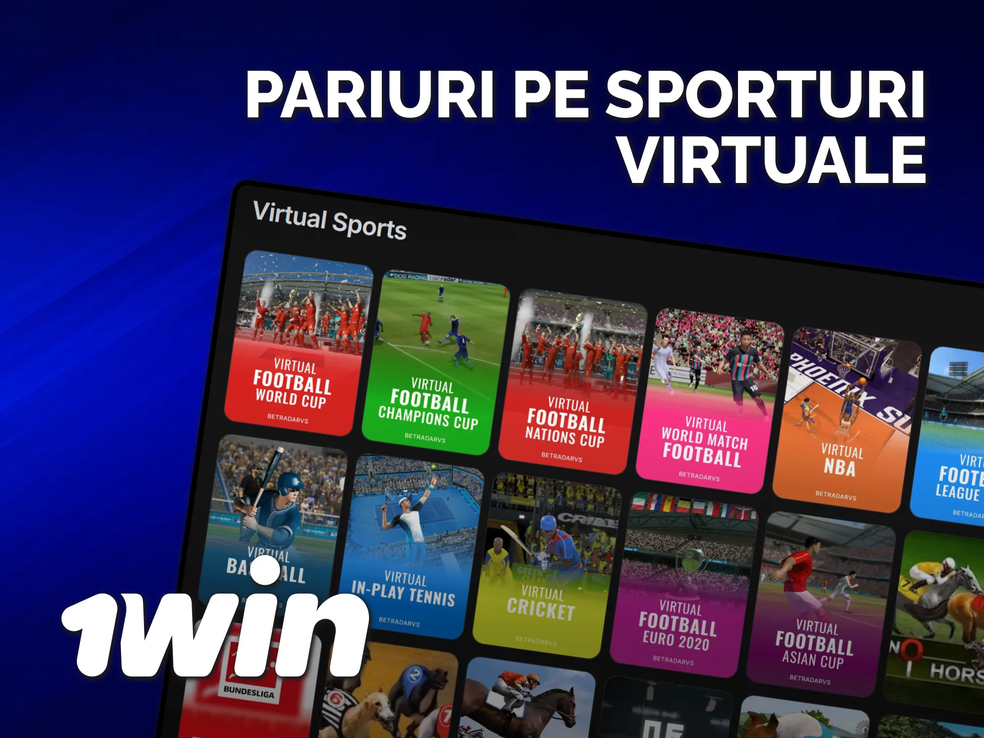 Încearcă pariurile pe sporturi virtuale la 1win și câștigă premii instantanee.