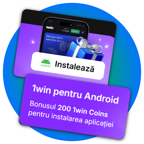 Profită de instalarea rapidă și gratuită pentru aplicația 1win pe dispozitivul tău.