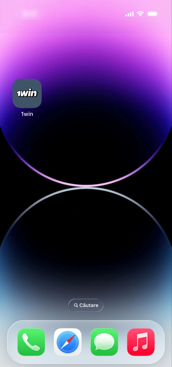 Lansează aplicația 1win pentru a iniția procedura de înregistrare a contului.