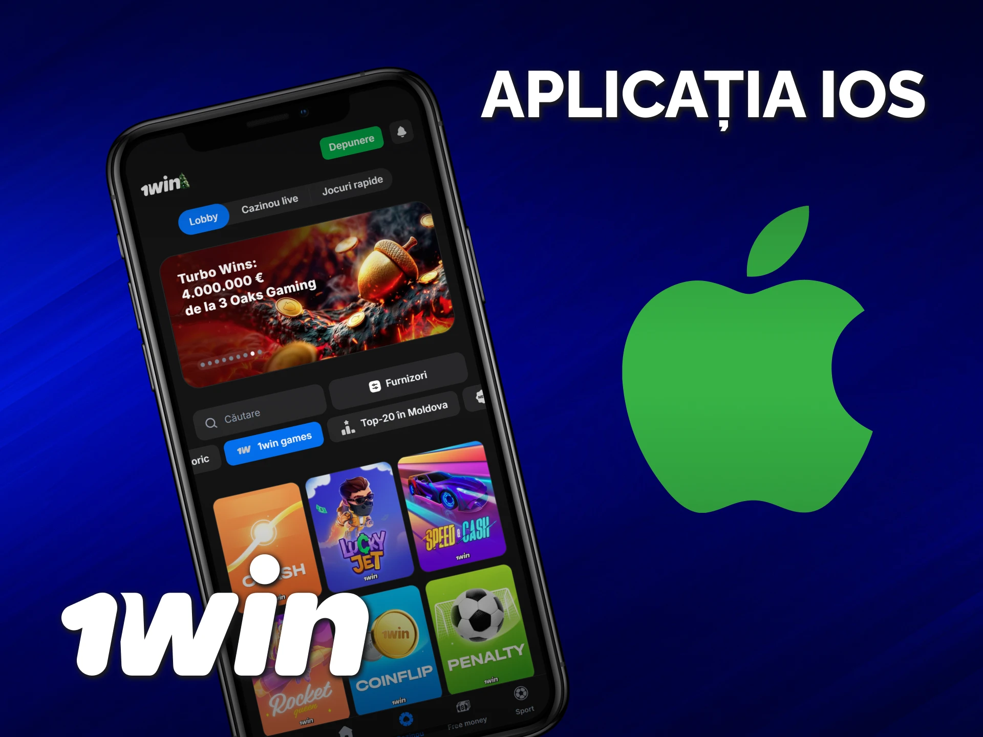 Instalează aplicația 1win iOS direct pe iPhone pentru o experiență premium.