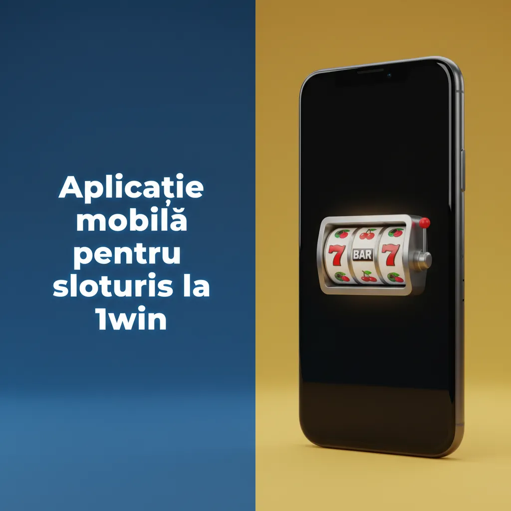 Smartphone afișând aplicația 1win pentru sloturi, cu lobby, filtre RTP și opțiuni demo/pe bani reali.