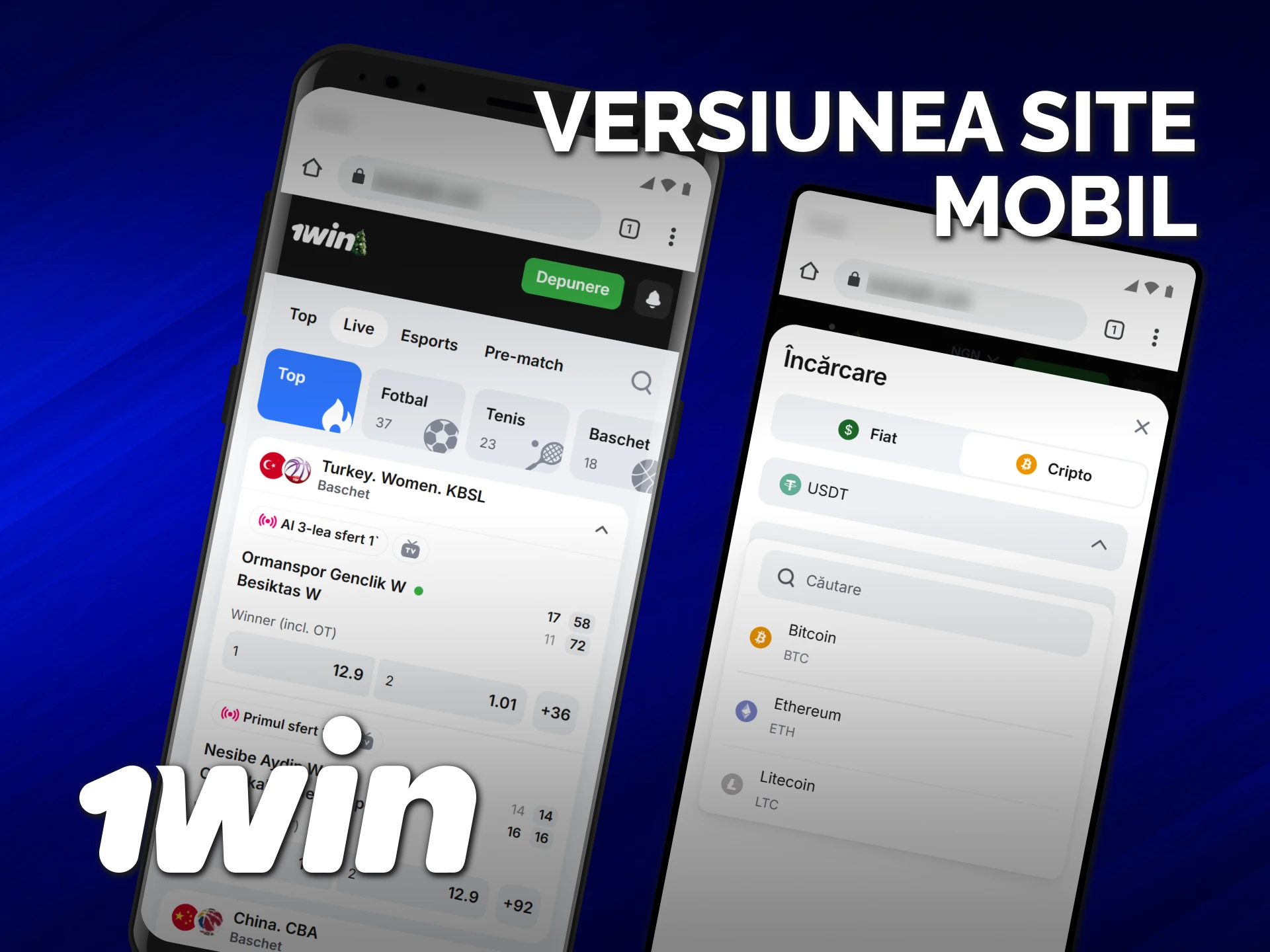 Accesează versiunea site mobil 1win dacă nu dorești instalarea unei aplicații.