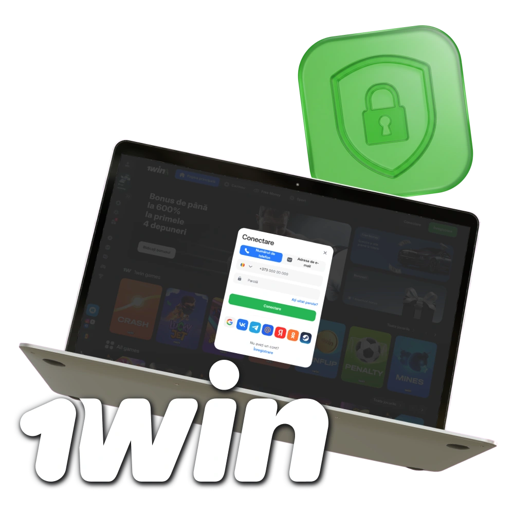 Începeți procesul de conectare simplu și sigur pe 1win Moldova.