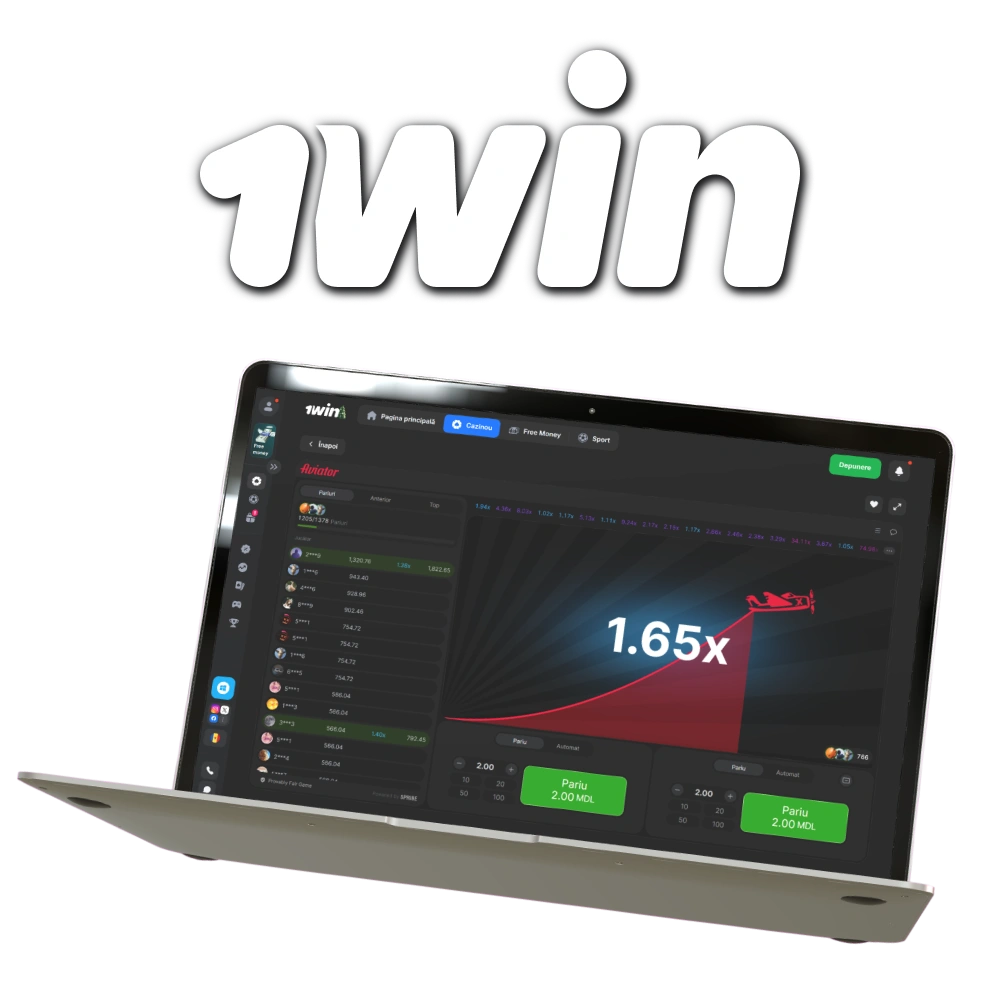 Experiența joc Aviator autentic pe 1win Moldova Oficial cazinou.