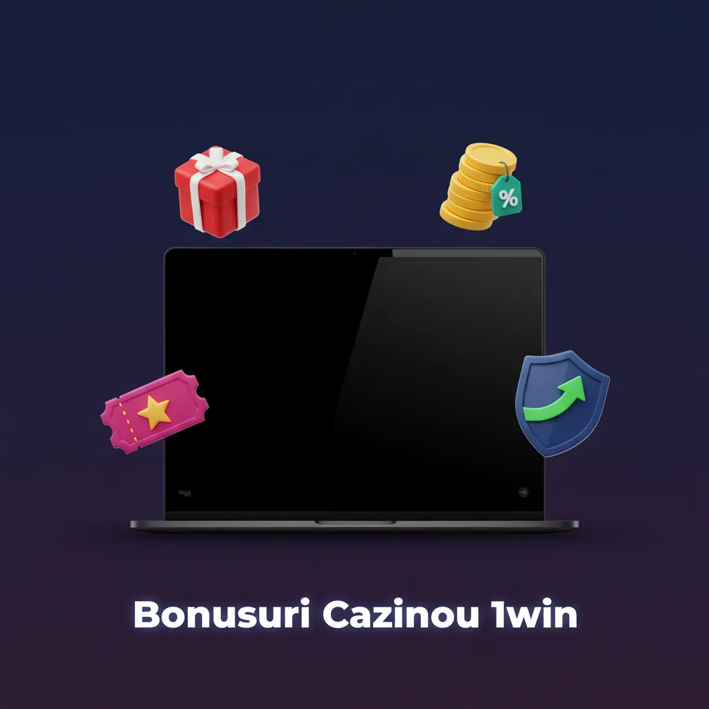 Infografic Bonusuri Cazinou 1win: 500% bun venit, cashback până la 30%, reîncărcare, turnee Drops & Wins, rotiri gratuite.