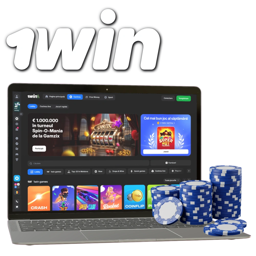 Joaca cele mai bune jocuri de cazino pe 1win Moldova.