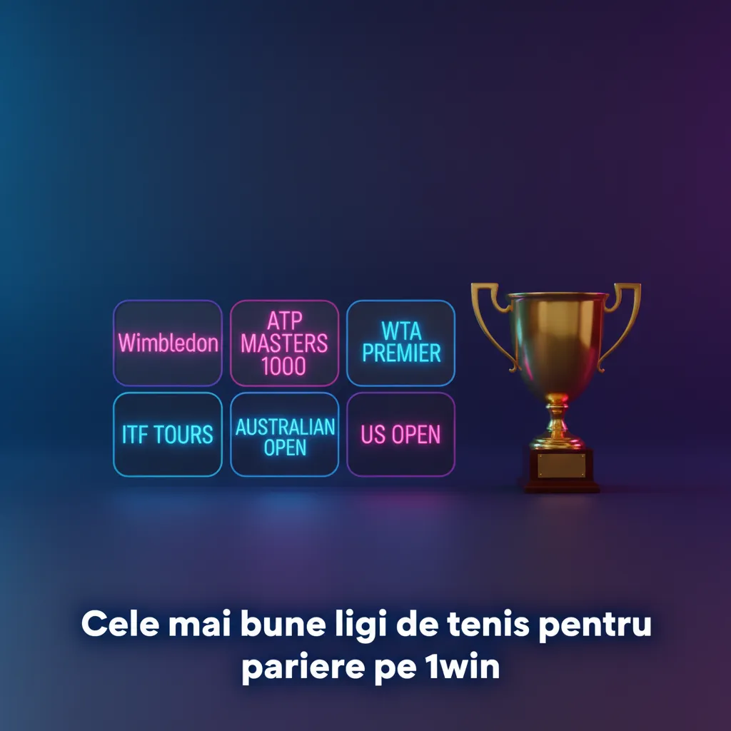 Colaj cu ligi de tenis pentru pariere 1win: Grand Slam, ATP/WTA, Davis Cup, Challenger, ITF, toate suprafețele