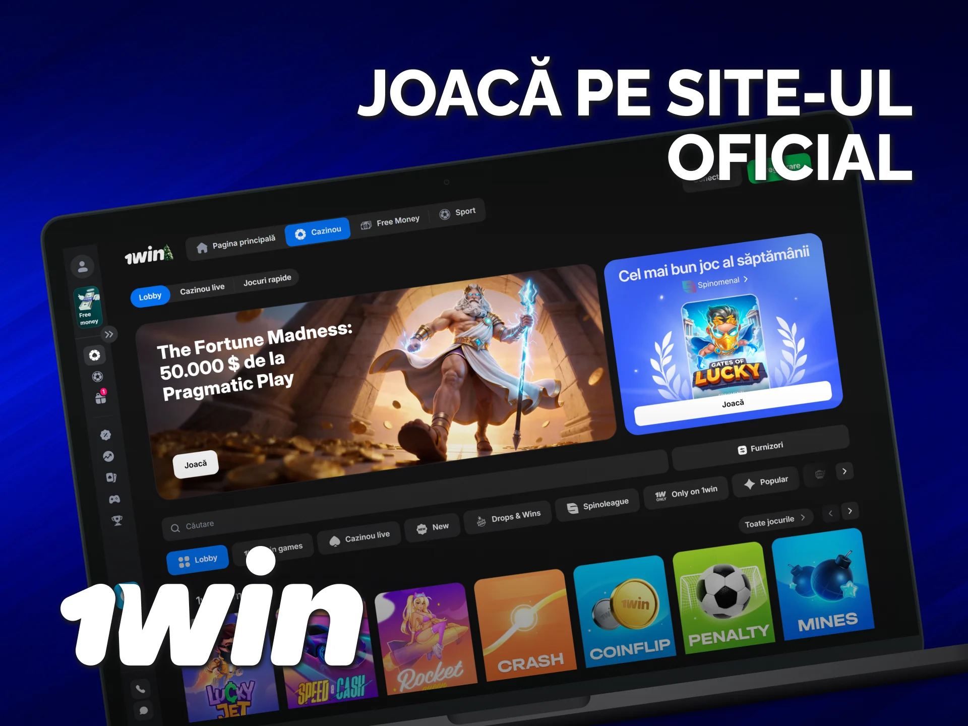 Accesează platforma și joacă pe site-ul oficial 1win pentru o experiență sigură.