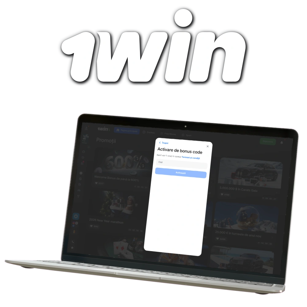 Activați codul promoțional pe site-ul oficial 1win Moldova.