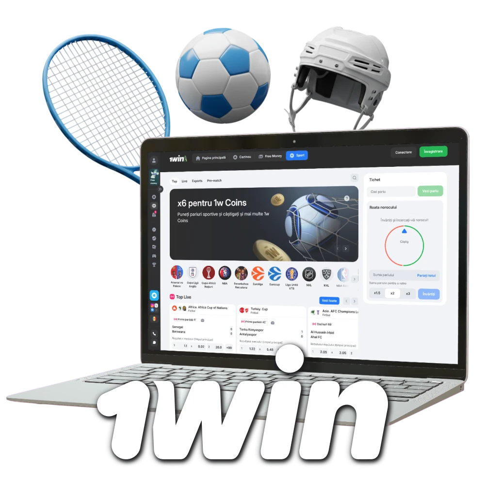 Începeți pariurile sportive pe site-ul legal 1win din Moldova.