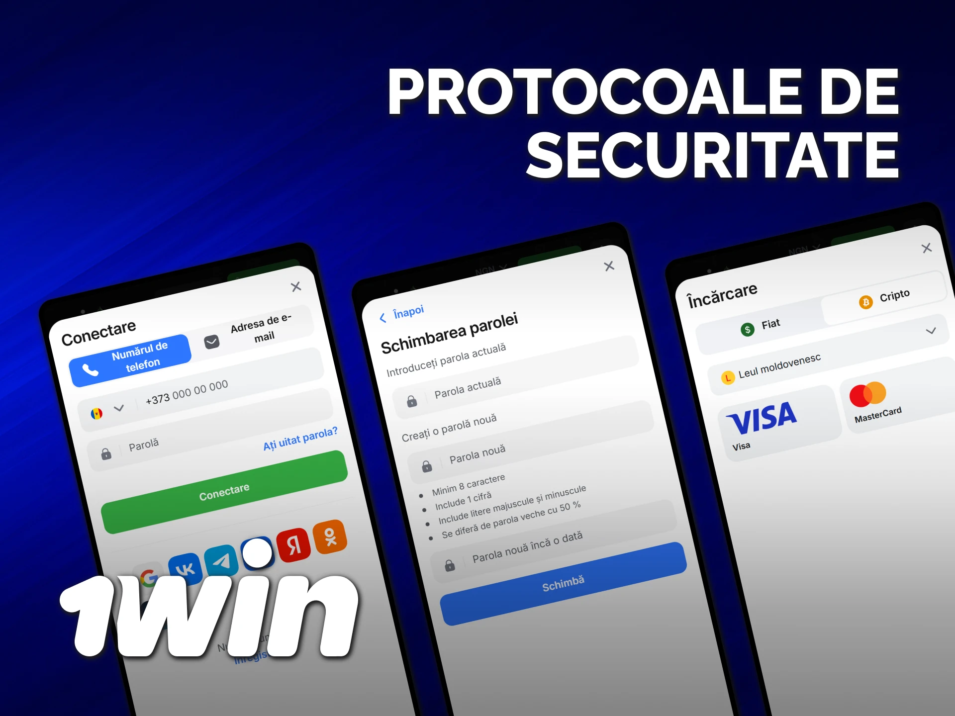 Verifică protocoalele de securitate ale aplicației 1win care protejează datele tale personale.