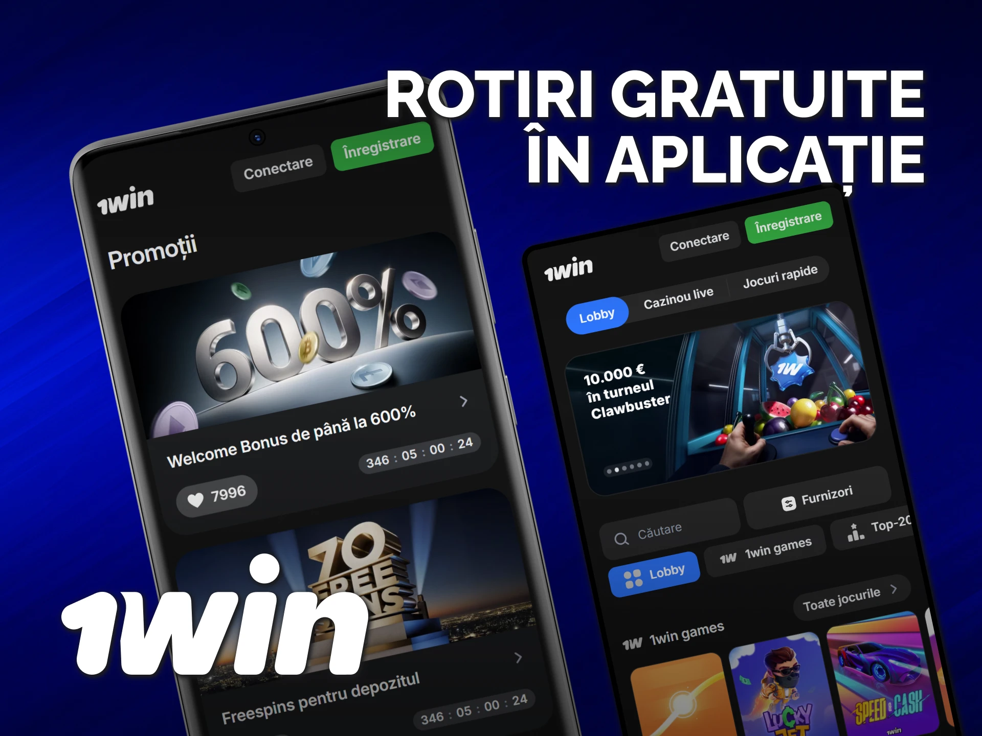 Revendică rotiri gratuite ca bonusuri cazinou 1win în aplicația mobilă.