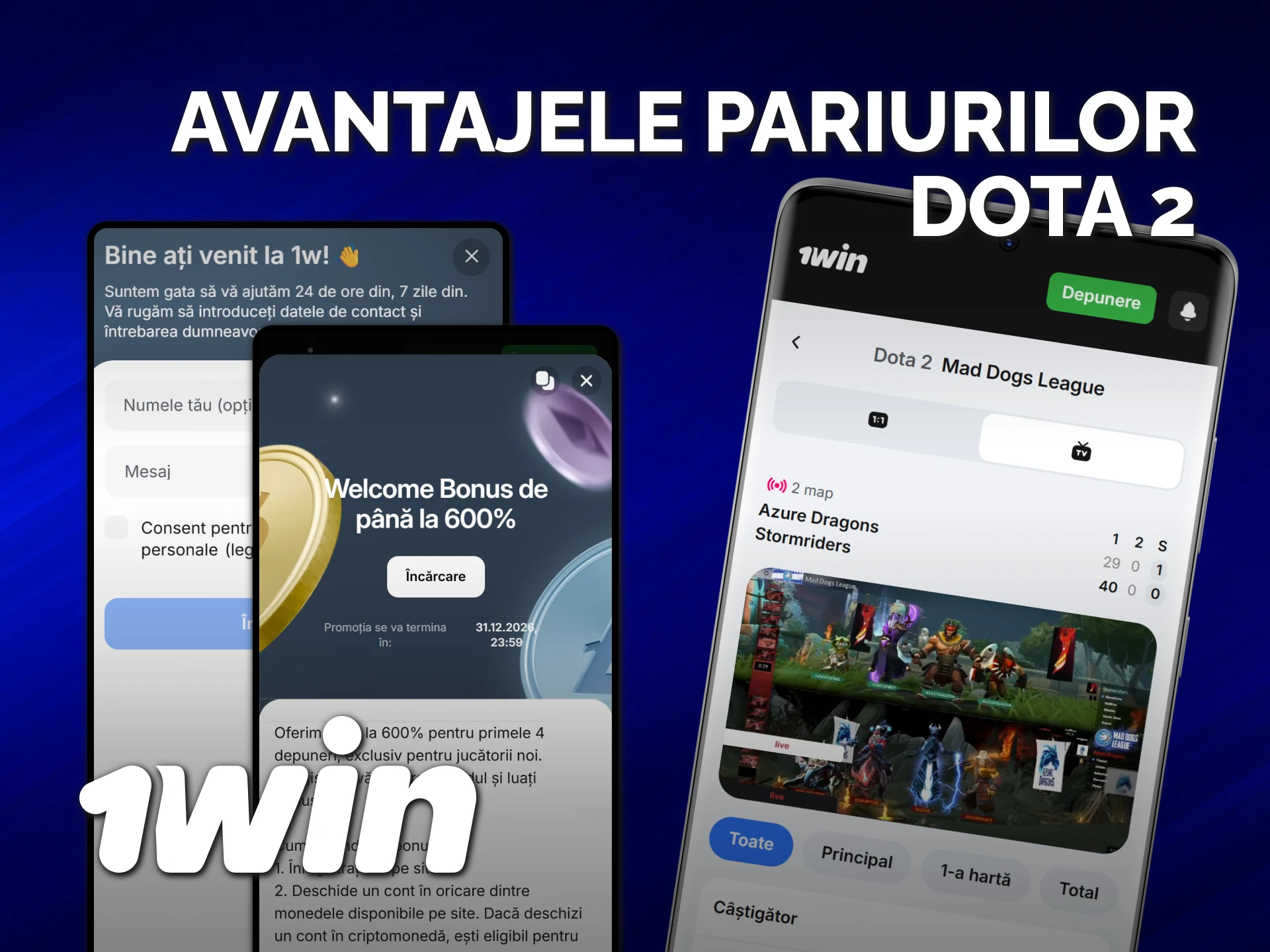Descoperă beneficiile 1win Moldova atunci când plasezi pariuri Dota 2 online.