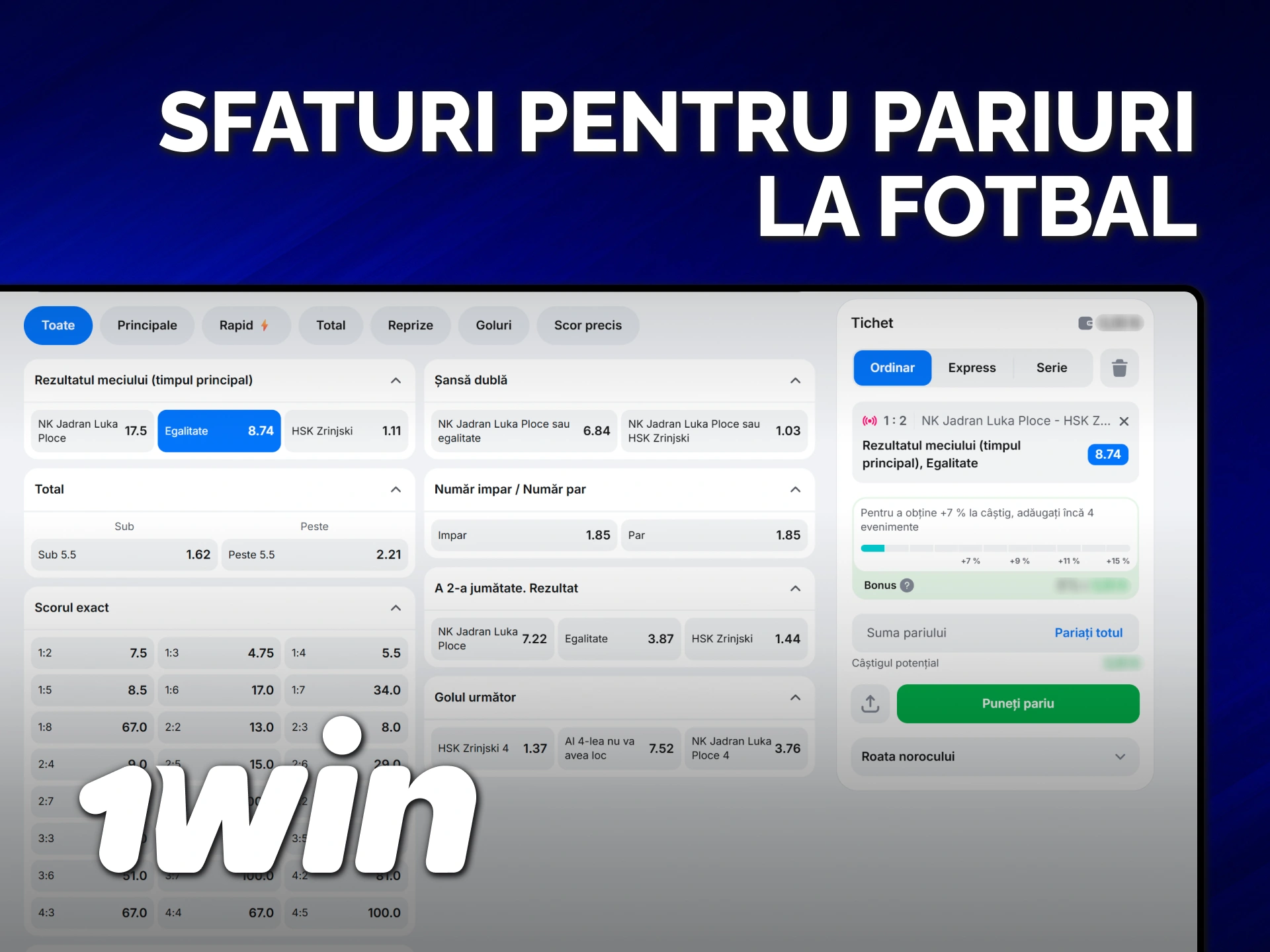 Utilizează sfaturi profesionale de fotbal pentru a câștiga la 1win.