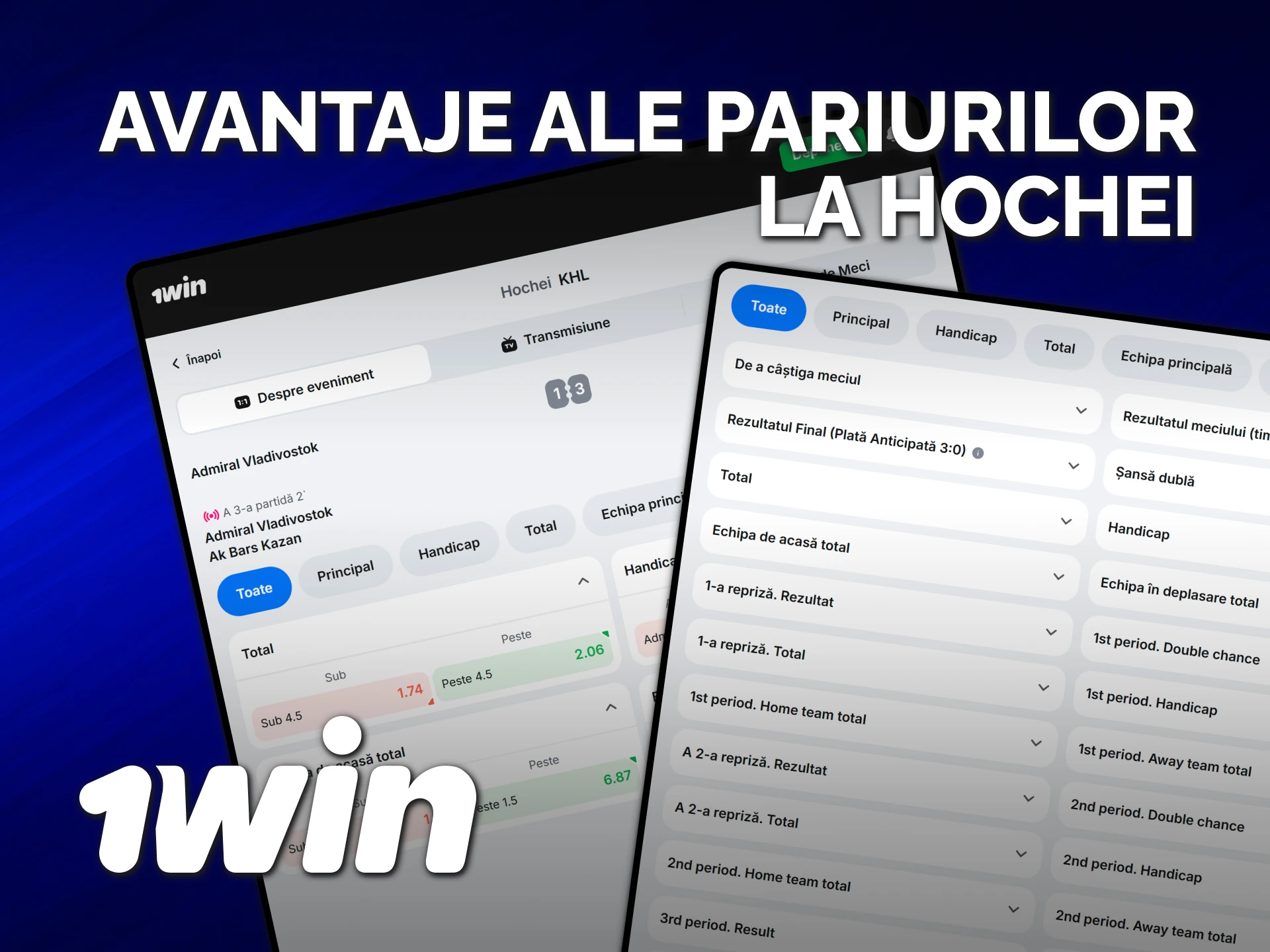 Descoperă beneficiile oferite de 1win pentru pariuri pe hochei.