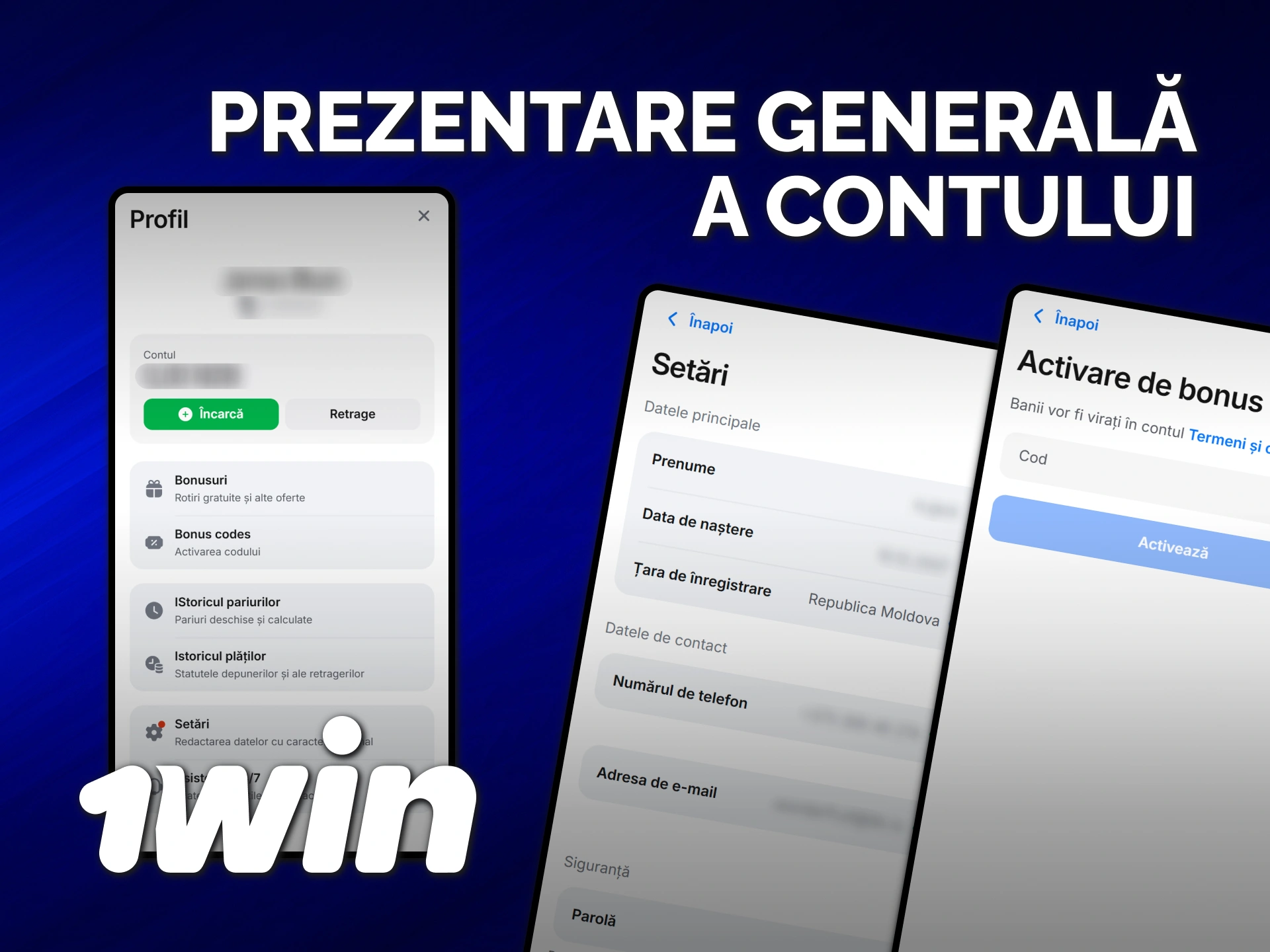 Analizează această prezentare generală a contului 1win pentru a vedea setările.