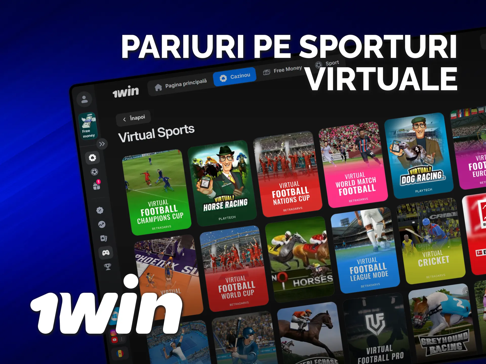 Încearcă secțiunea de pariuri pe sporturi virtuale la 1win.