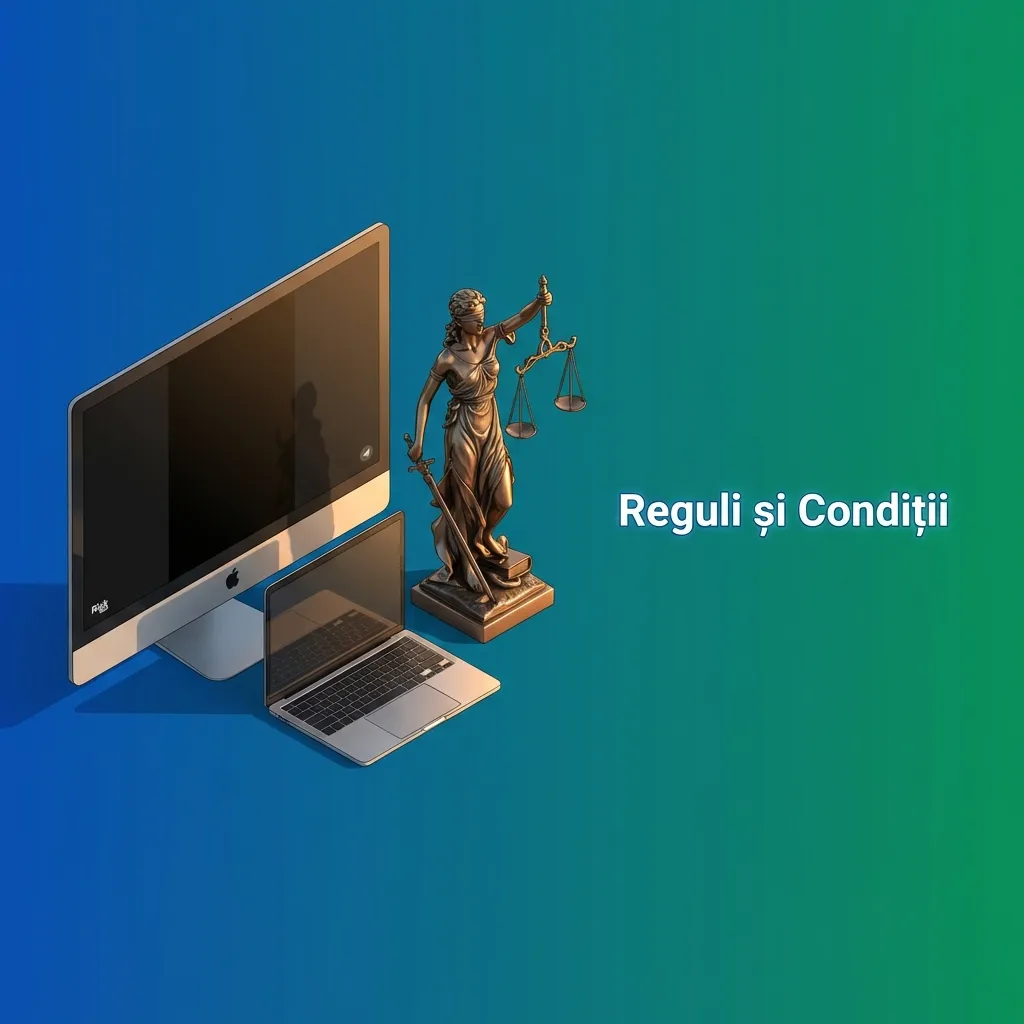 Document cu reguli și condiții pentru platforma de jocuri online, incluzând cerințe de vârstă și verificare identitate