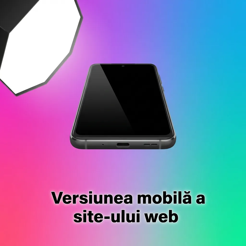 Site web mobil optimizat pentru pariuri și jocuri de cazino pe smartphone-uri și tablete