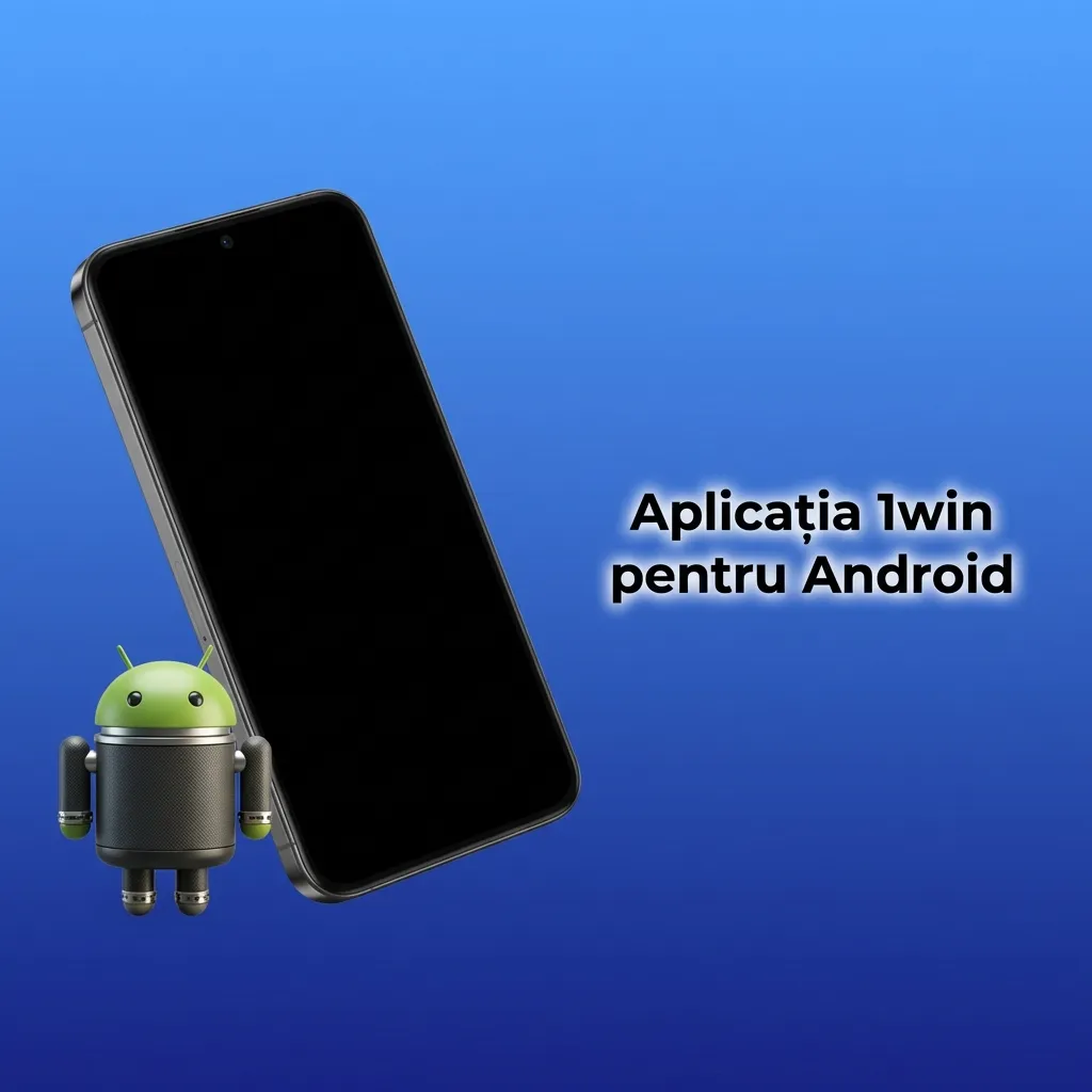Interfața aplicației mobile 1win pentru Android afișând jocuri de cazino și opțiuni de pariuri sportive