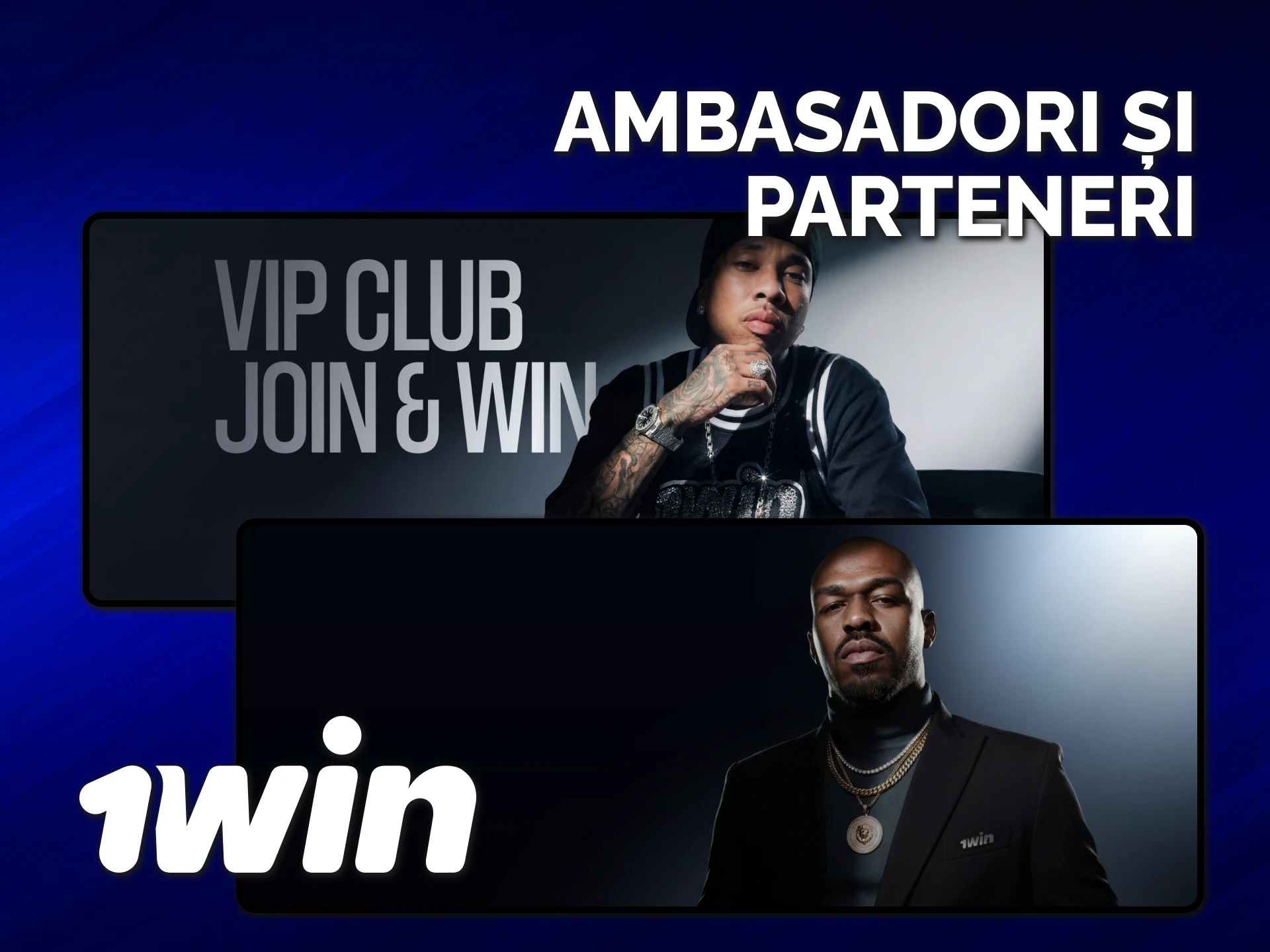 Descoperă cine sunt ambasadorii și partenerii oficiali ai mărcii 1win.