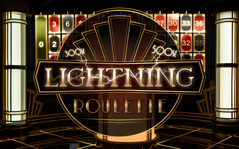 Învârte roata norocului în Lightning Roulette la secțiunea jocuri de cazino 1win.